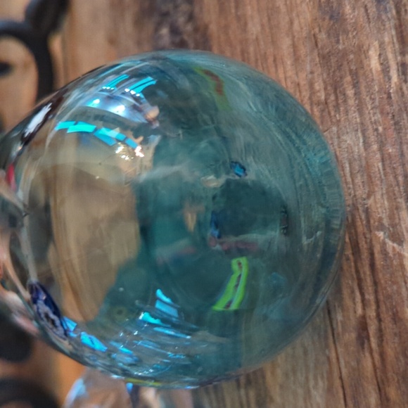 Vintage Murano Glass Leonardo Millifiore Flower Pitcher and Two Blue Glasses - Picture 9 of 12